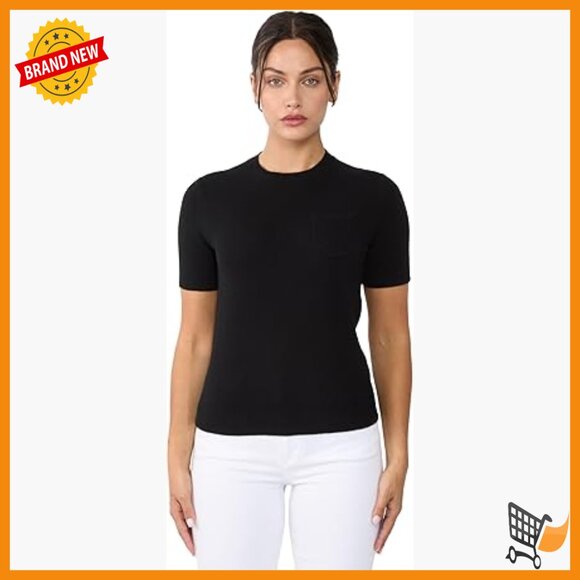 100% Cashmere Short Sleeve Crewneck Sweater Pullover Lightweight Cozy